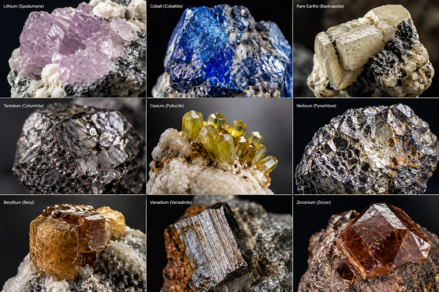 Critical minerals and rare earths