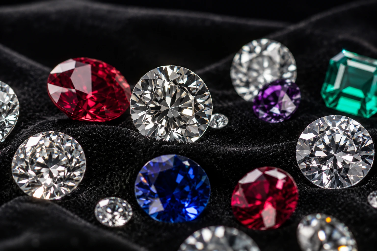 Gemstones and marble